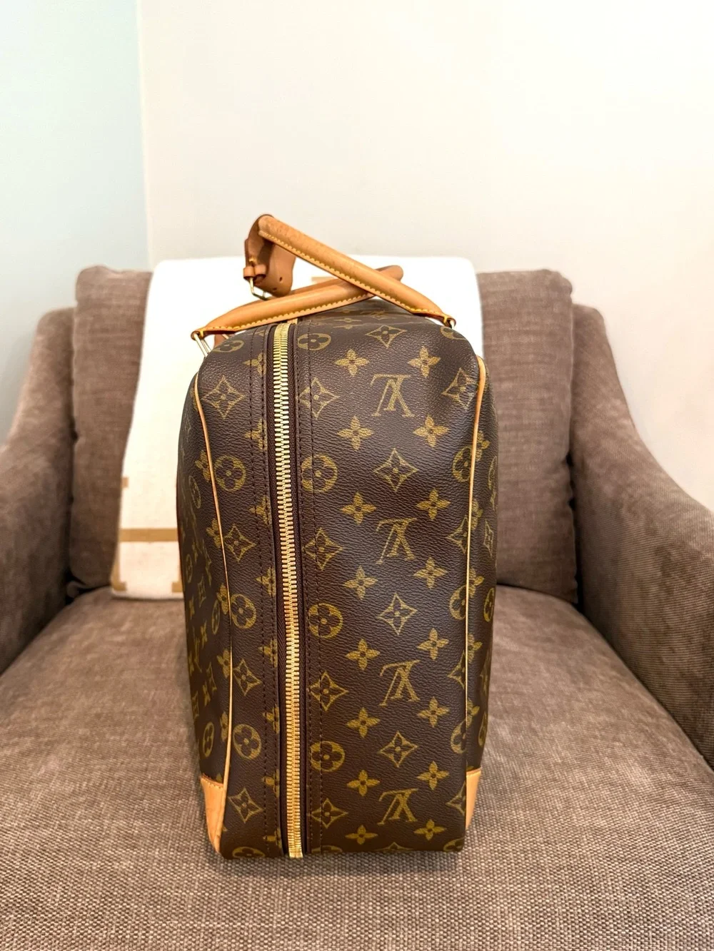 Authentic Louis Vuitton Sirius 45 travel bag M41408 brown monogram LV unisex